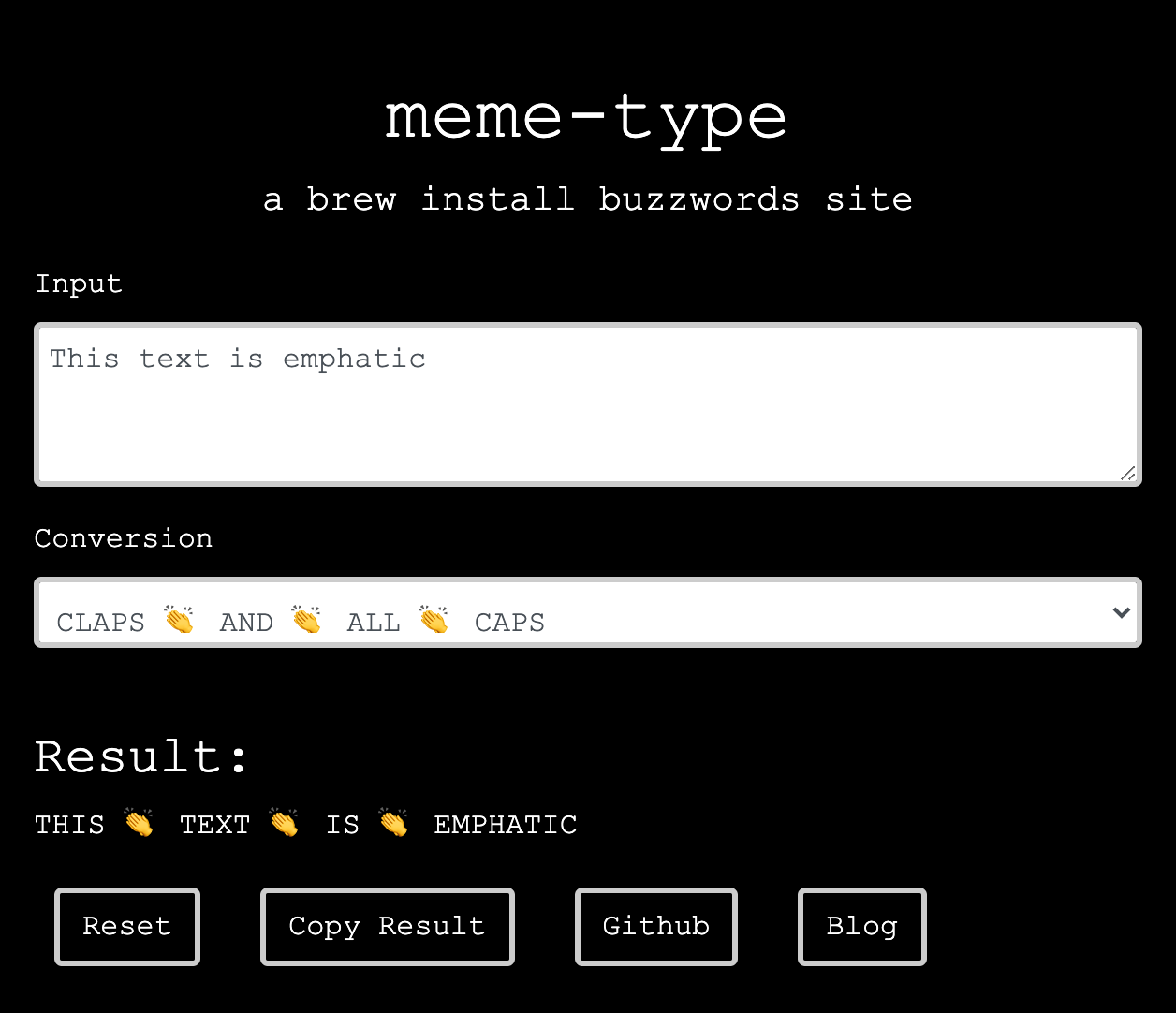 Project Tours: Meme Type